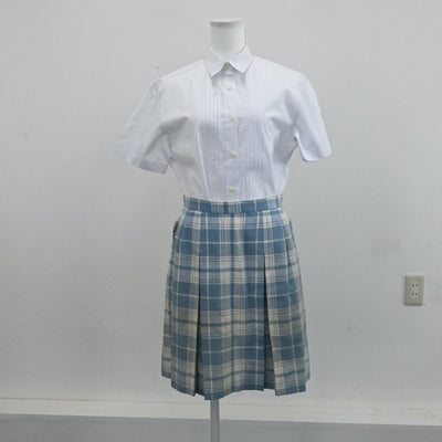 【中古】東京都 頌栄女子学院中学校 女子制服 3点（ベスト・シャツ・スカート）sf006319