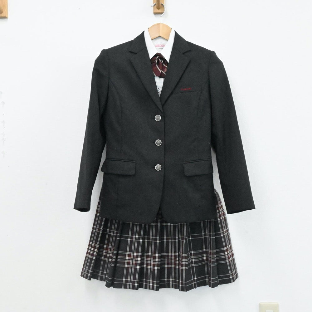 【中古】三重県 伊賀白鳳高校 女子制服 5点（ブレザー・シャツ・スカート）sf006325