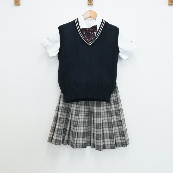 中古制服】青森県 八戸学院光星高等学校 女子制服 6点（シャツ・ニットベスト・スカート）sf006340【リサイクル学生服】 | 中古制服通販パレイド