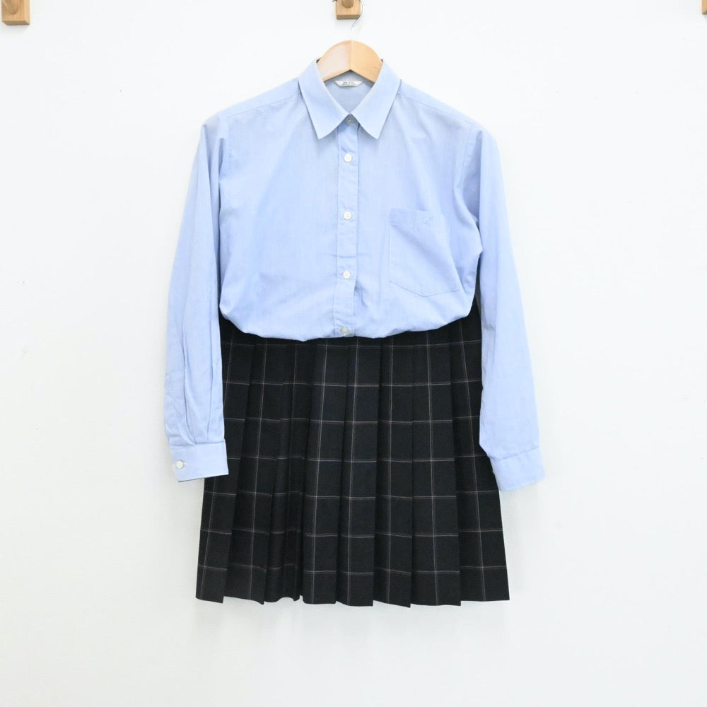 【中古】栃木県 黒羽高等学校 女子制服 3点（ブレザー・シャツ・スカート）sf006348