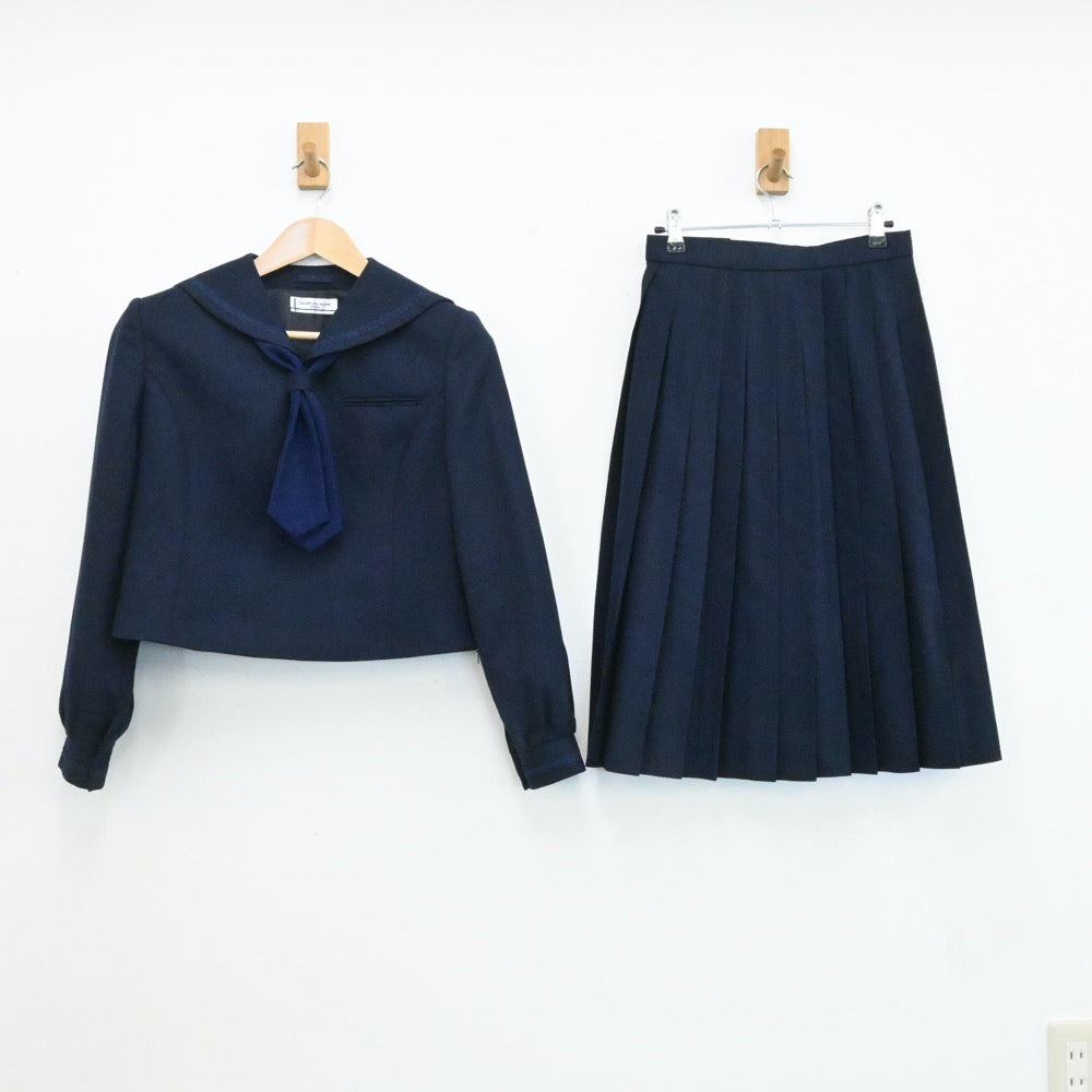 【中古】北海道 北光中学校 女子制服 5点（セーラー服・スカート）sf006350