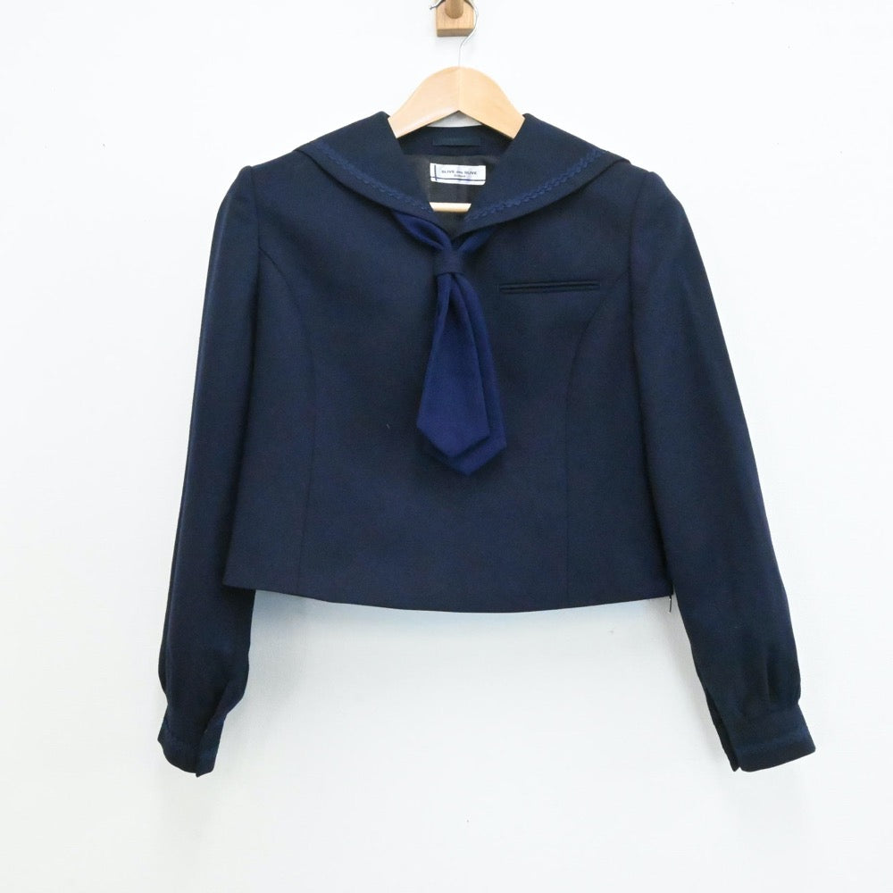 【中古】北海道 北光中学校 女子制服 5点（セーラー服・スカート）sf006350