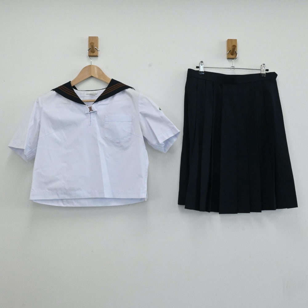 【中古】東京都 関東国際高校 女子制服 4点（セーラー服・スカート）sf006379