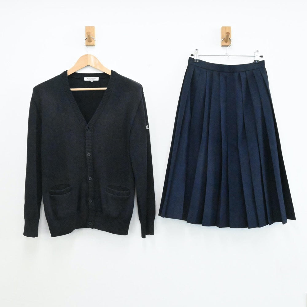 【中古】福岡県 三池高等学校 女子制服 4点（セーラー服・ニット・スカート）sf006384