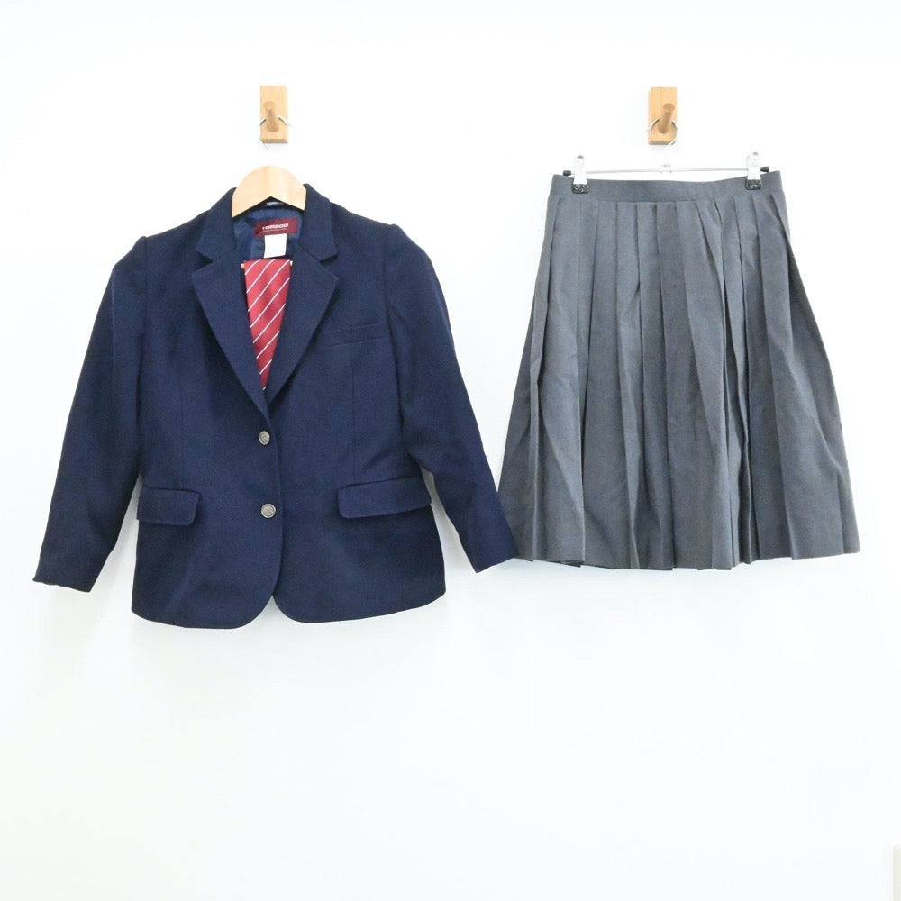 【中古】神奈川県 南林間中学校 女子制服 5点（ブレザー・ベスト・スカート）sf006393