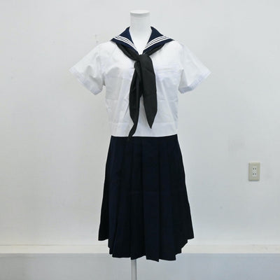 【中古】埼玉県 大妻高校 女子制服 5点（セーラー服・スカート）sf006419