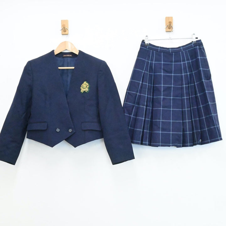 ▽岐阜県 富田高校 旧女子制服ブレザー 予備ボタン2種＋補修布