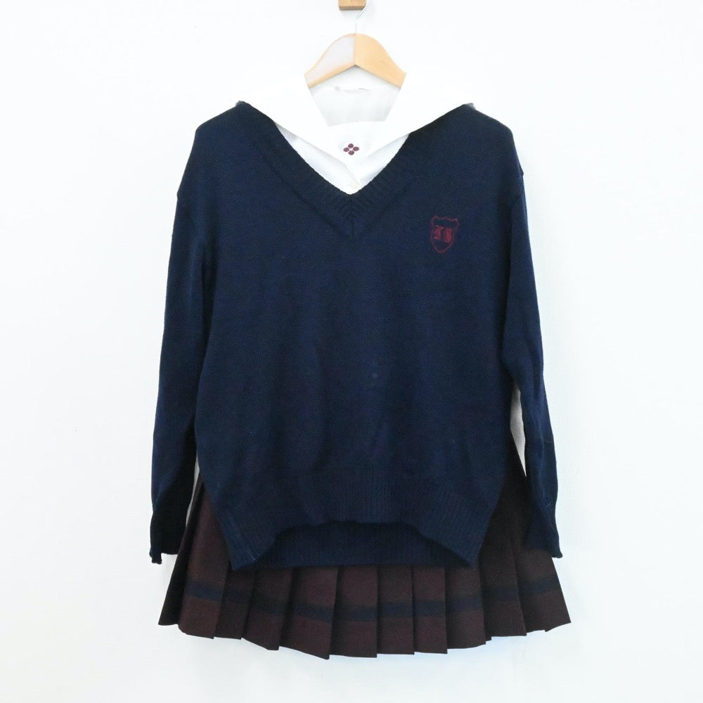 中古制服】群馬県 共愛学園高校 女子制服 5点（ブレザー・シャツ・ベスト・ニット・スカート）sf006428【リサイクル学生服】 | 中古制服 通販パレイド