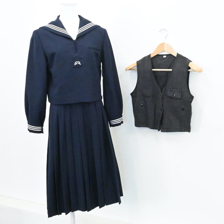 【中古制服】兵庫県 武庫川女子大学付属高等学校 女子制服 4点（セーラー服・シャツ・スカート）sf006436【リサイクル学生服】 | 中古制服 通販パレイド