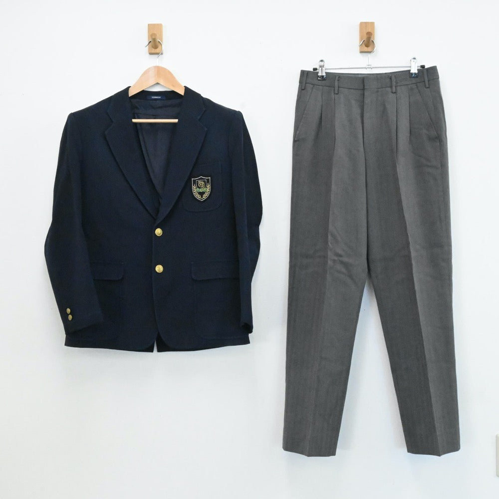 【中古】東京都 豊島学院高等学校 男子制服 3点（ブレザー・ズボン）sf006446