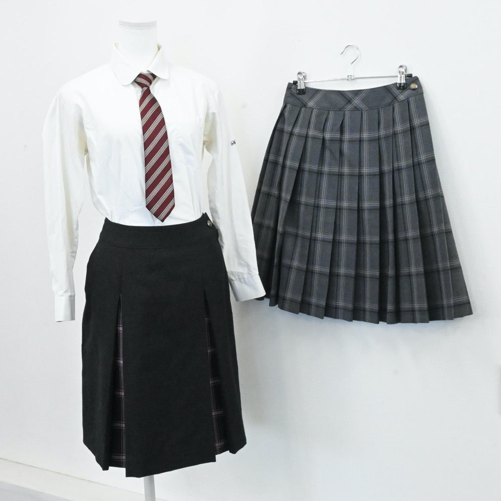 【中古】埼玉県 私立昌平高等学校 女子制服 12点（ブレザー・シャツ・ニット・スカート）sf006452