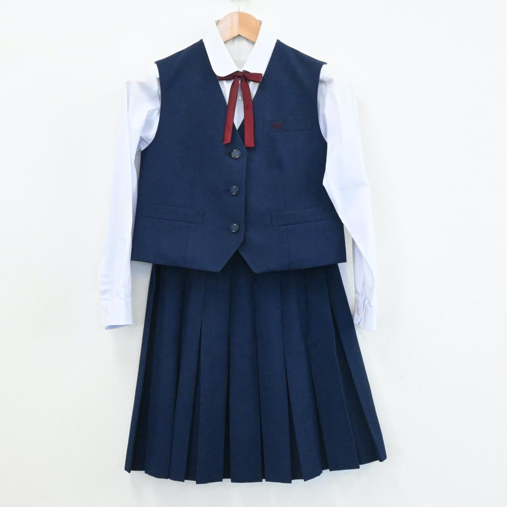 中古制服】愛知県 愛知県立日進西高等学校 女子制服 6点（ブレザー・シャツ・ベスト・スカート）sf006462【リサイクル学生服】 |  中古制服通販パレイド