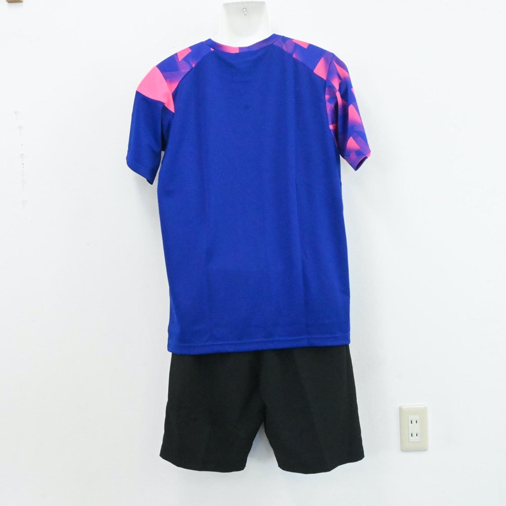 【中古】埼玉県 春日部共栄中学校 テニス部ユニフォーム 男子制服 2点（部活ユニフォーム 上・部活ユニフォーム 下）sf006469