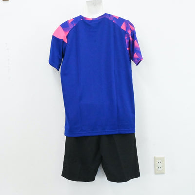 【中古】埼玉県 春日部共栄中学校 テニス部ユニフォーム 男子制服 2点（部活ユニフォーム 上・部活ユニフォーム 下）sf006469