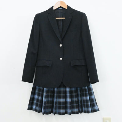 【中古】大阪府 大阪青凌高等学校 女子制服 3点（リボンネクタイ校章）sf006485