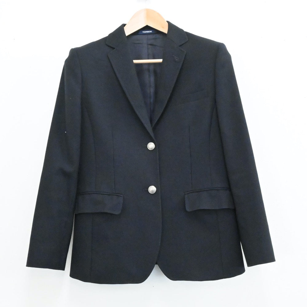 【中古】大阪府 大阪青凌高等学校 女子制服 3点（リボンネクタイ校章）sf006485