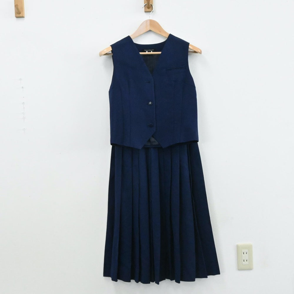 【中古】千葉県 市立習志野高等学校 女子制服 4点（ブレザー・ベスト・スカート）sf006486