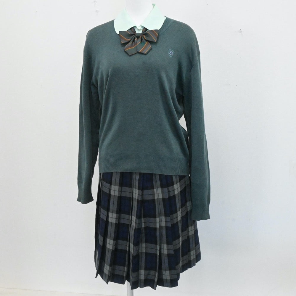 中古制服】福岡県 私立西南学院高校 女子制服 5点（ブレザー・ニット・シャツ・スカート）sf006507【リサイクル学生服】 | 中古制服通販パレイド