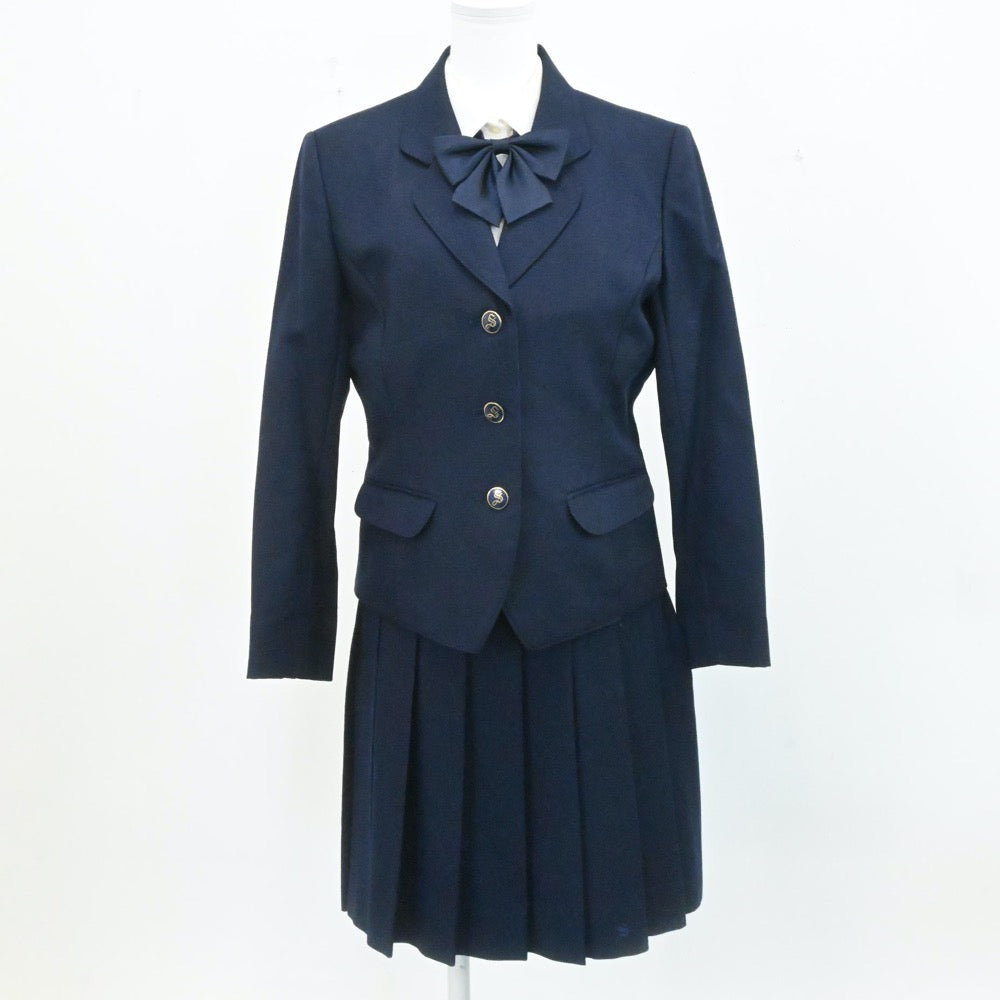 【中古】神奈川県 相模女子大学高等部 女子制服 6点（ブレザー・ニット・シャツ・スカート・スカート）sf006517