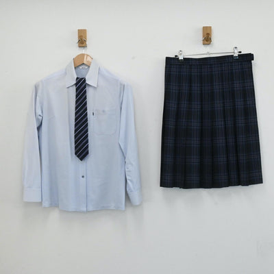 【中古】神奈川県 中央大学附属横浜高等学校 女子制服 5点（ブレザー・シャツ・スカート）sf006521