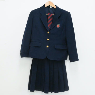 【中古】埼玉県 埼玉県立越谷南高校 女子制服 6点（ブレザー・ベスト・スカート）sf006538