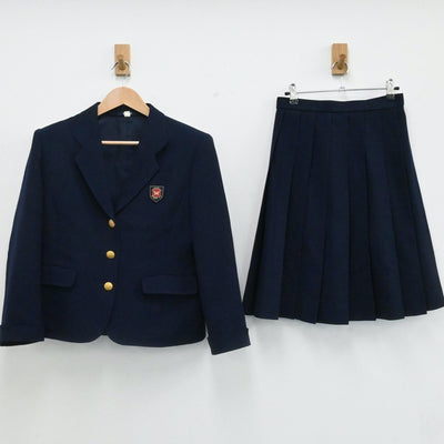 【中古】埼玉県 埼玉県立越谷南高校 女子制服 6点（ブレザー・ベスト・スカート）sf006538