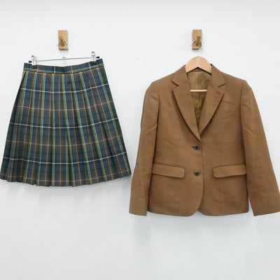 【中古】大阪府 大阪緑涼高等学校 女子制服 5点（ブレザー・ニット・シャツ・スカート）sf006553