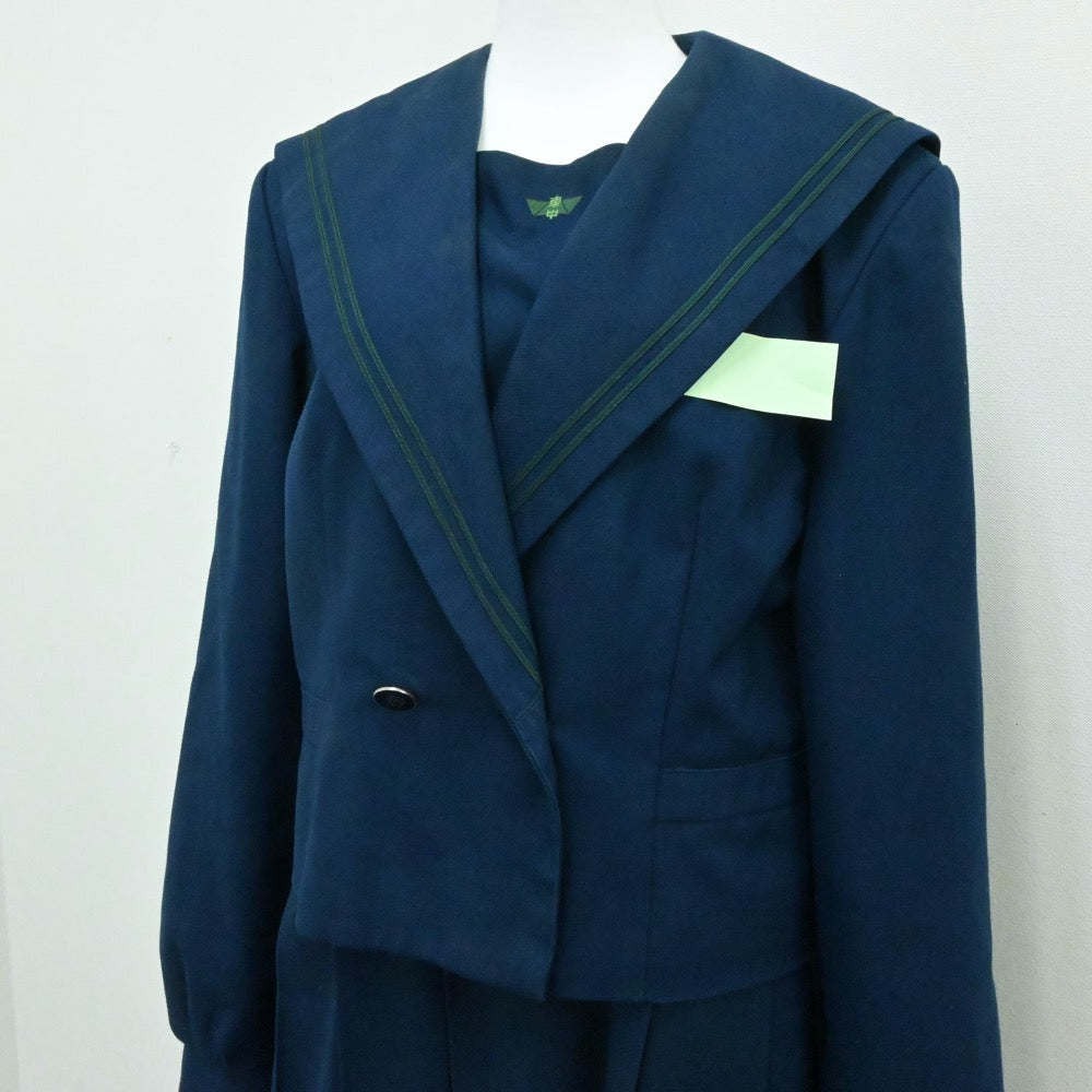 【中古】北海道 函館西高等学校 女子制服 2点（セーラー服・ジャンパースカート）sf006573