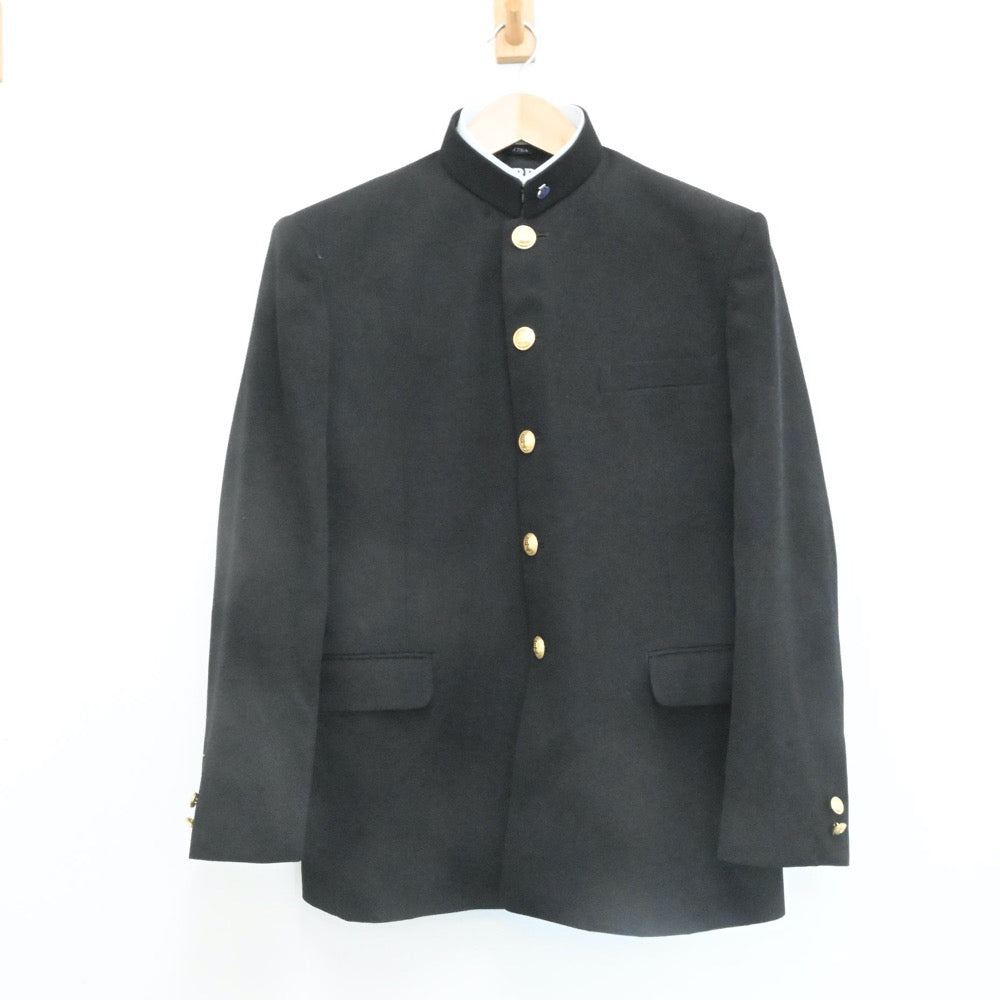 中古制服】兵庫県 飾磨工業高校 男子制服 3点（学ラン・ズボン
