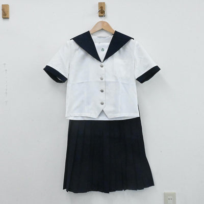 【中古】愛知県 名古屋商業高等学校 女子制服 3点（ニットベスト・セーラー服・スカート）sf006597