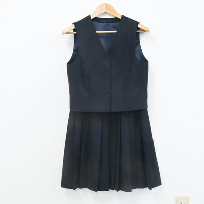 【中古】埼玉県 川口市立里中学校 女子制服 4点（ブレザー・ベスト・スカート）sf006599