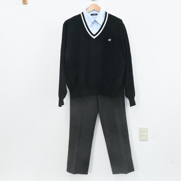中古制服】埼玉県 武蔵野星城高校 男子制服 6点（ブレザー