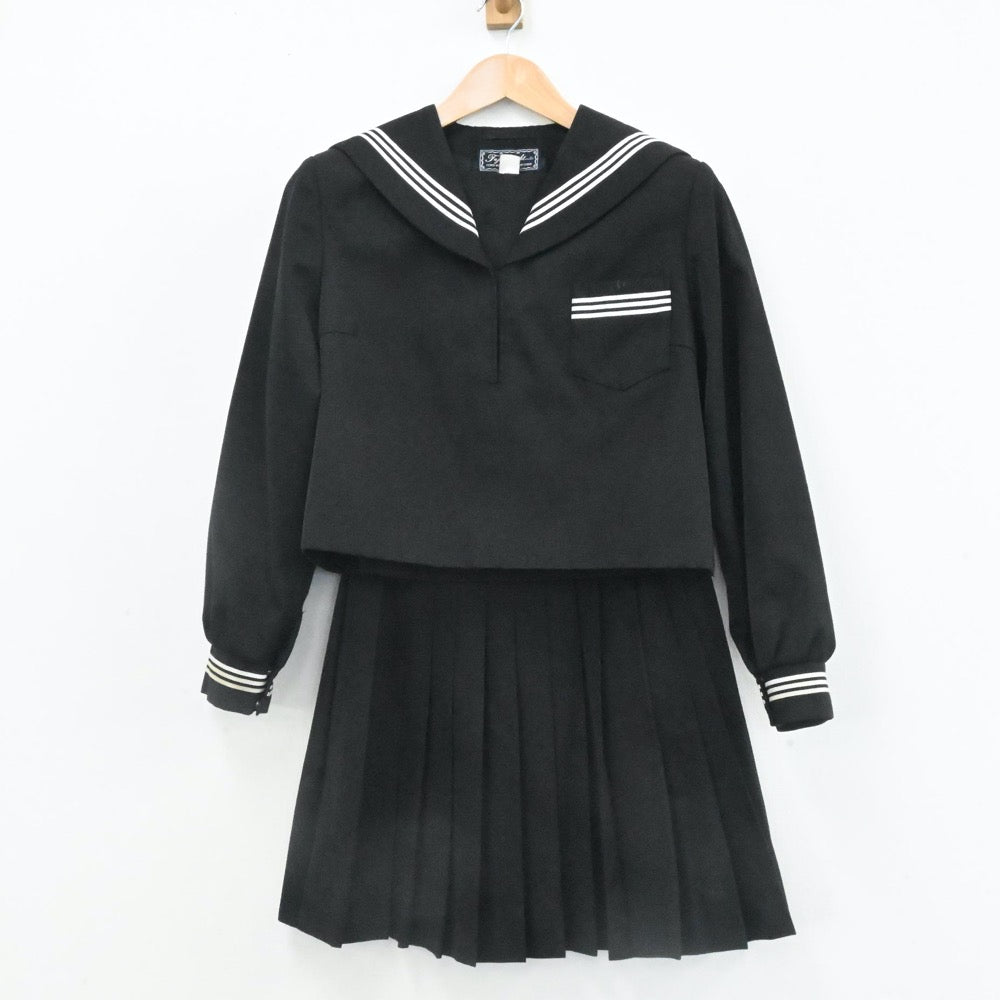 【中古】愛媛県 川之江南中学校 女子制服 3点（セーラー服・スカート）sf006631