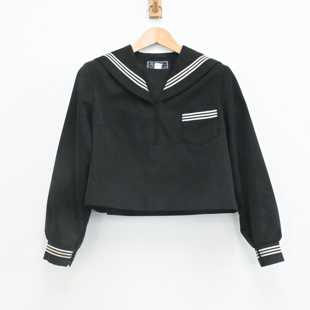 【中古】愛媛県 川之江南中学校 女子制服 3点（セーラー服・スカート）sf006631