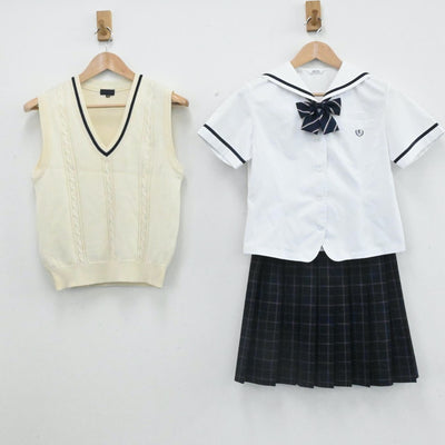 Malbon セーラー襟ニットベスト×スカート S ✨完売希少 美品⛳ ダンボールニットセーラー|スカート 140 クロ - caramelchip