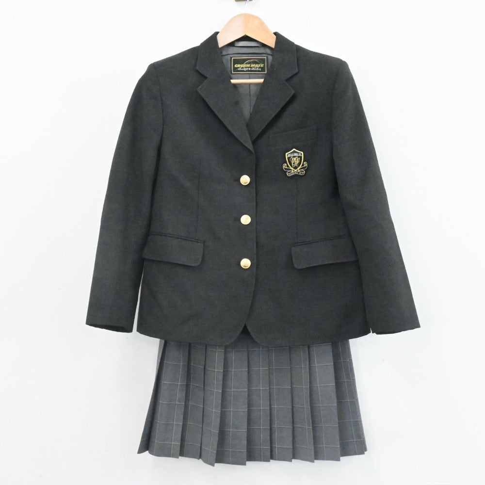 【中古】東京都 明治大学附属中野八王子高等学校 女子制服 4点（ブレザー・ニット・スカート）sf006643