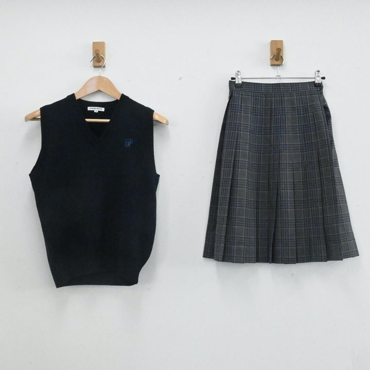中古制服】東京都 明治大学附属中野八王子高等学校 女子制服 2点