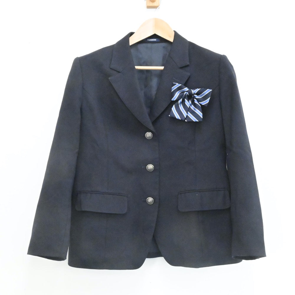 【中古】広島県 広島県立西条農業高等学校 女子制服 4点（ブレザー・スカート）sf006653