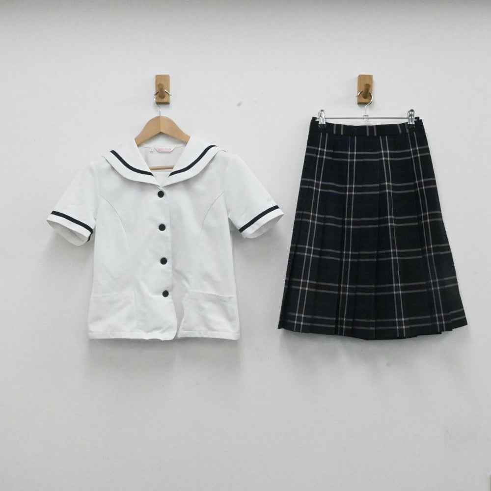 中古制服】新潟県 北越高等学校 女子制服 3点（セーラー服・スカート