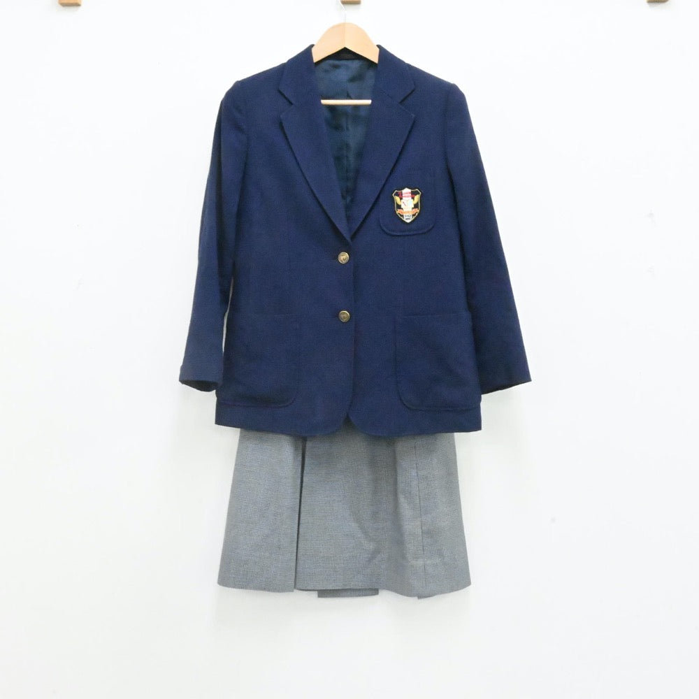 【中古】千葉県 市川市立第七中学校 女子制服 4点（ブレザー・ベスト・ベスト・スカート）sf006682