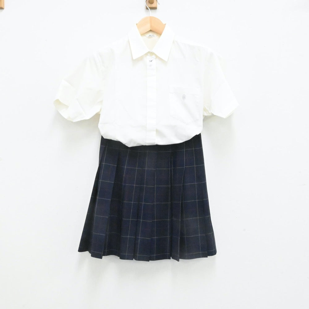 【中古】東京都 吉祥女子中学・高等学校 女子制服 6点（シャツ・ニットベスト・スカート）sf006687