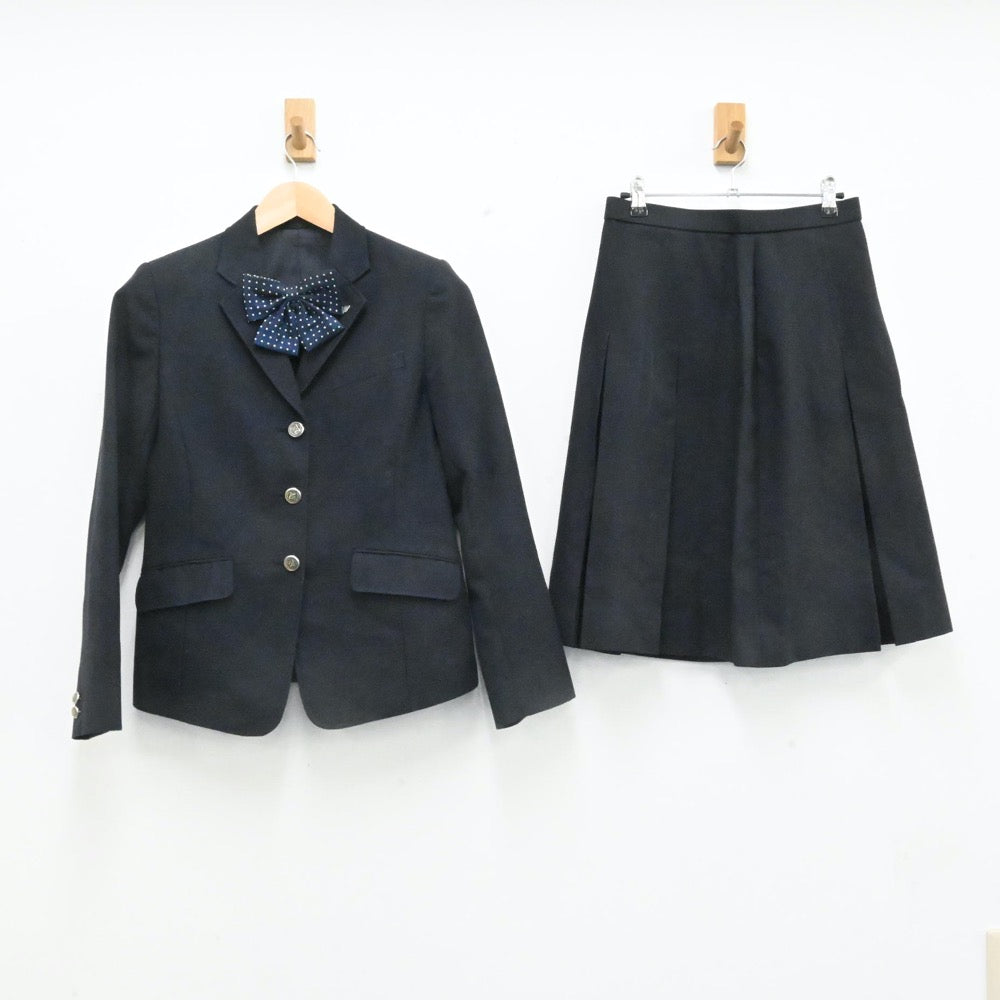 【中古】大阪府 大阪府立長野高校 女子制服 4点（ブレザー・ニット・スカート）sf006690