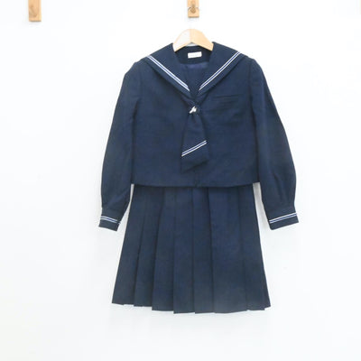 【中古】山梨県 甲府市立城南中学校 女子制服 3点（セーラー服・スカート）sf006737