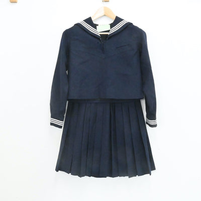 【中古】東京都 大妻中学高等学校 女子制服 3点（セーラー服・スカート）sf006759