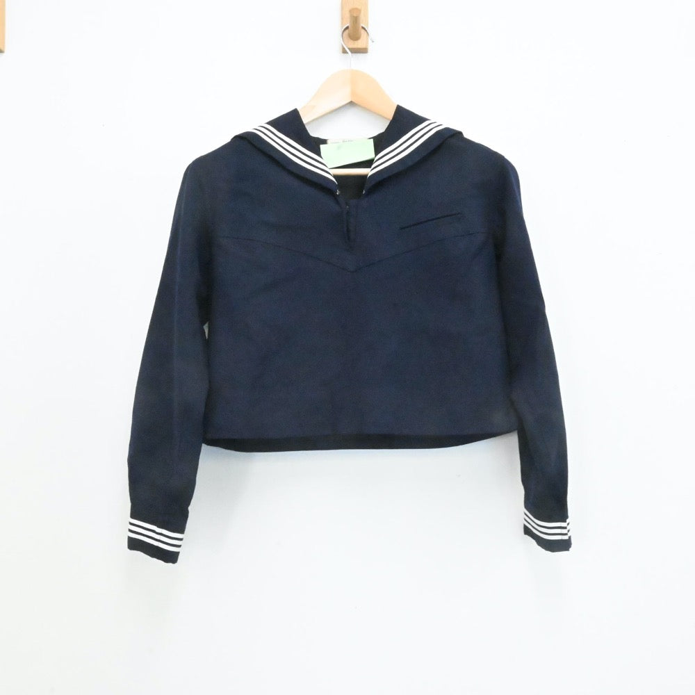 【中古】東京都 大妻中学高等学校 女子制服 3点（セーラー服・スカート）sf006759