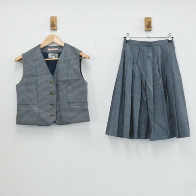 中古制服】愛知県 東邦高校 女子制服 3点(ベスト・スカート 中古制服】愛知県 東邦高校 女子制服 3点(ベスト・スカート