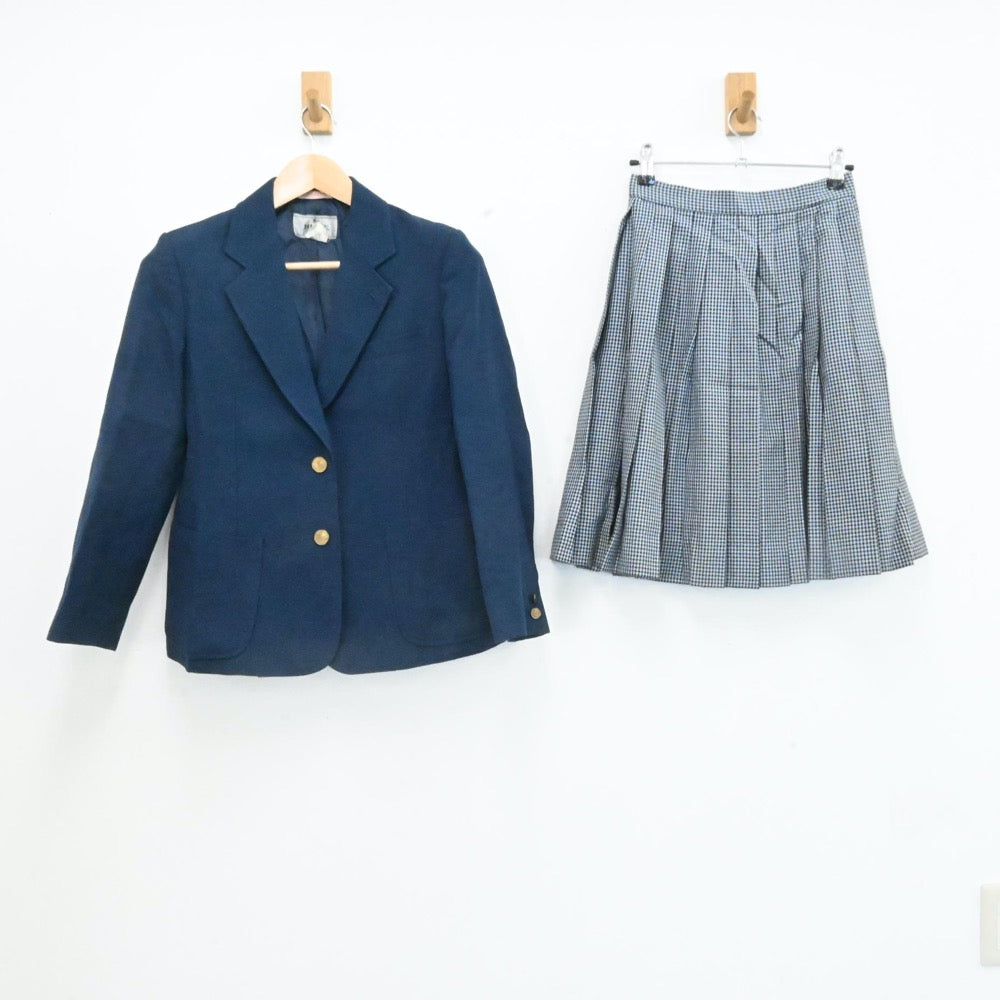 【中古】愛知県 東邦高校 女子制服 3点（ブレザー・スカート・スカート）sf006769