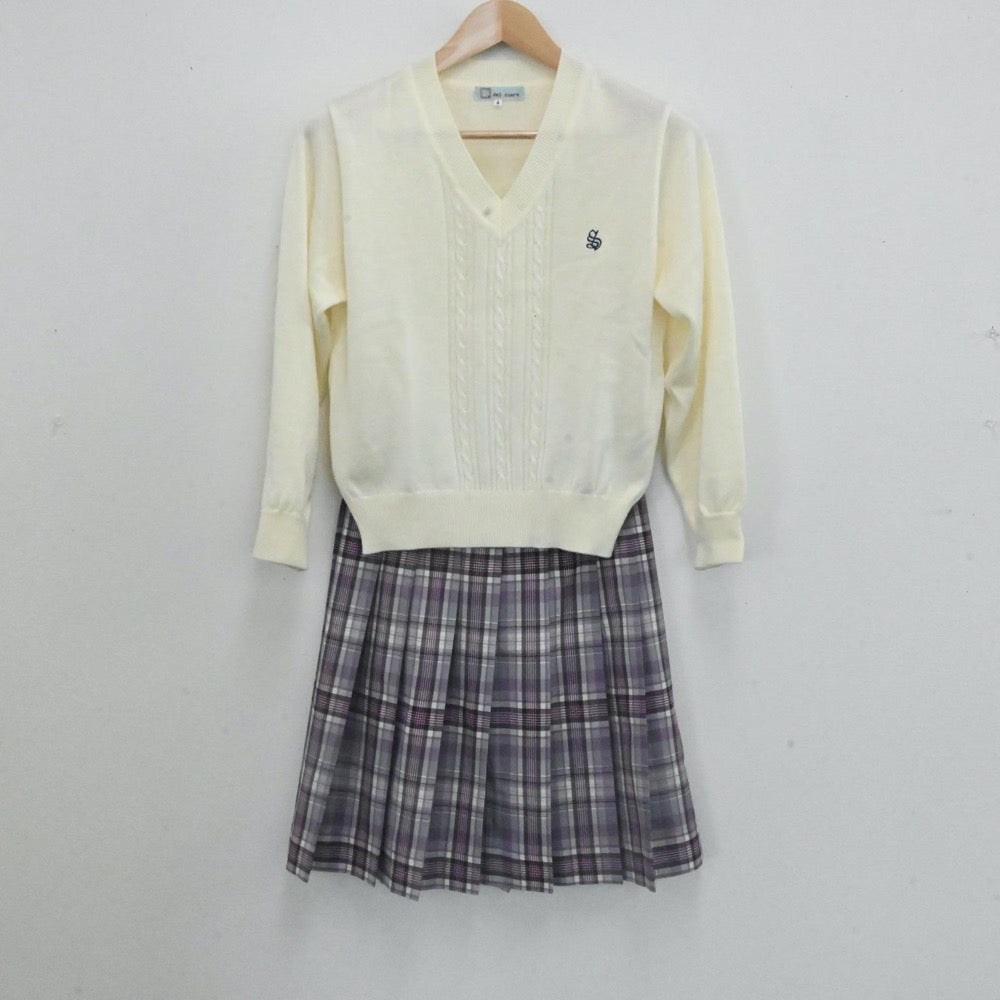 中古制服】広島県 山陽女学園高等学校 女子制服 6点（ブレザー・ニット・シャツ・スカート）sf006771【リサイクル学生服】 | 中古制服通販パレイド