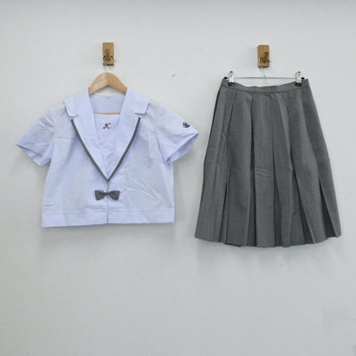 【中古】鹿児島県 鹿児島県立加世田高校 女子制服 3点（セーラー服・スカート）sf006781