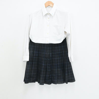 【中古】大阪府 大阪府立泉南高等学校 女子制服 6点（ブレザー・ニット・シャツ・スカート）sf006791